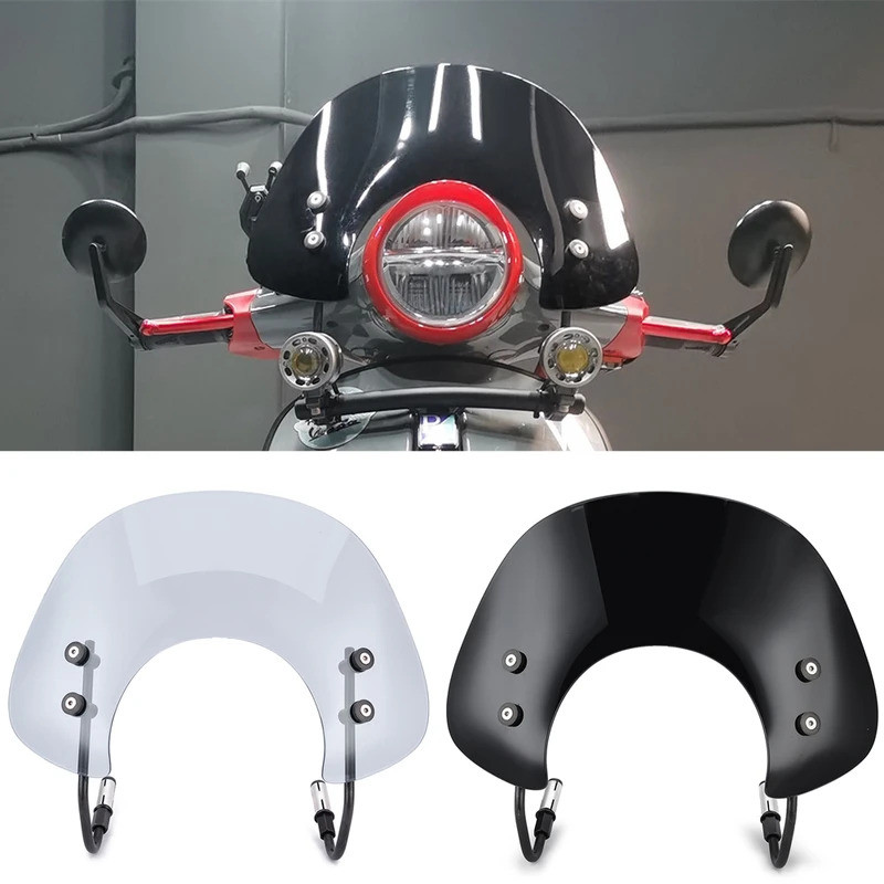 กระจกกระจกสําหรับ Vespa LX50 LX125 LX150 GT200 GTS250 GTS300 รถจักรยานยนต์ Wind Deflector GT 200 GTS
