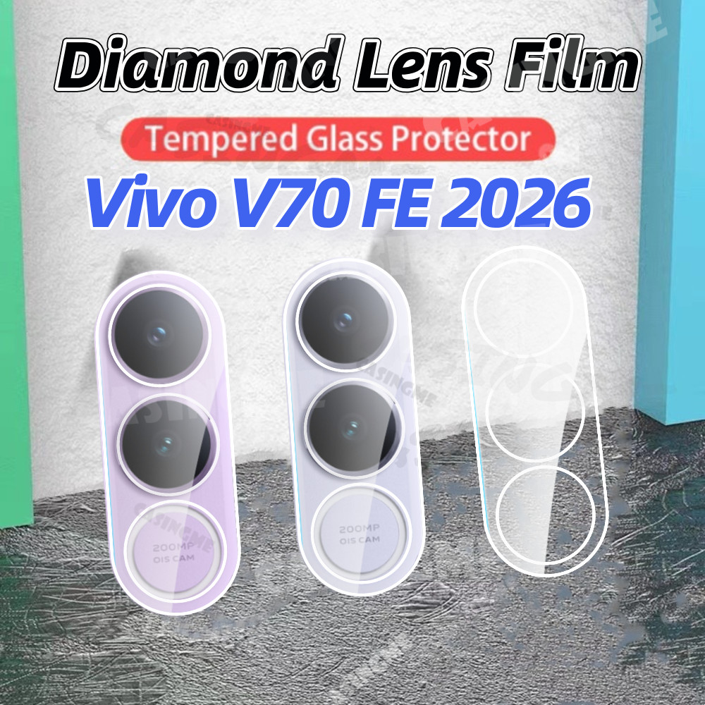 Vivo V70 FE 2026 3Dกล้องเลนส์ProtectorสําหรับVivo V70 V70FE VivoV70FE V 70 70V FE Lite Elite 4G 5G 2026 Clearกระจกนิรภัยโปร่งใสกล้องด้านหลังป้องกัน