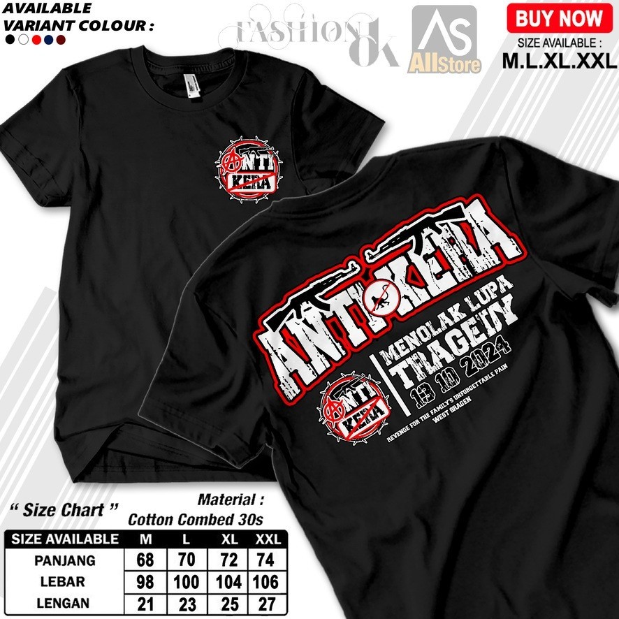 V599 ANTI-CRAPE เสื้อยืด REFUSES FORGET TRAGEDY 131024