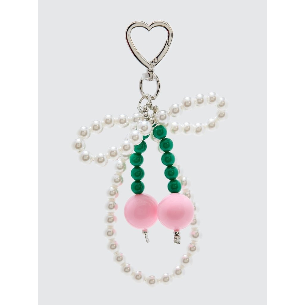 [Pomelo] พวงกุญแจประดับลูกปัดมุก / Beaded Pearl Keyring Charm