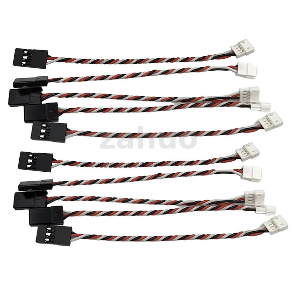 10PCS JST 10 ซม./15 ซม.1.5 มม.3Pins ชายหญิงและ JR สไตล์สําหรับ Mini Receiver Servo Wire Plug Converter