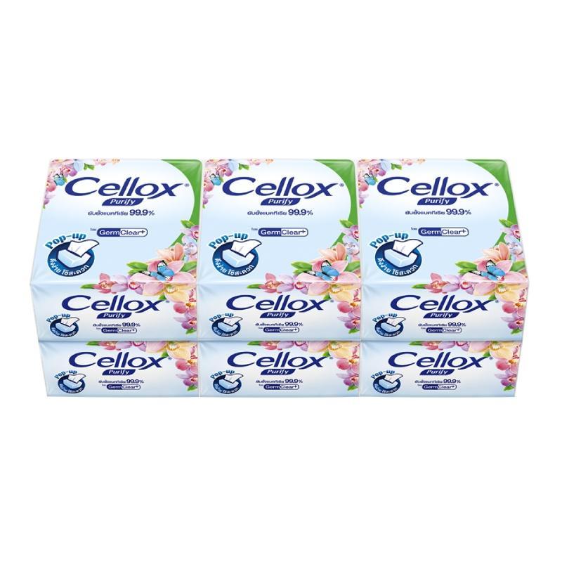 CELLOX กระดาษชำระ Pop-up 86 แผ่น (แพ็ค 6 ห่อ)