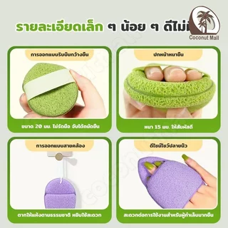 ฟองน้ำขัดหน้าทำความสะอาดใบหน้า จับถนัดมือ เนื้อนิ่ม