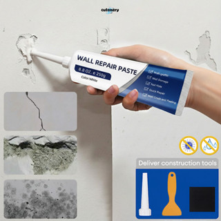 😊Cutenery😊ปูนฉาบซ่อมผนัง กันน้ำ ไม่มีกลิ่น สีขาว ไม่เป็นผง ท…