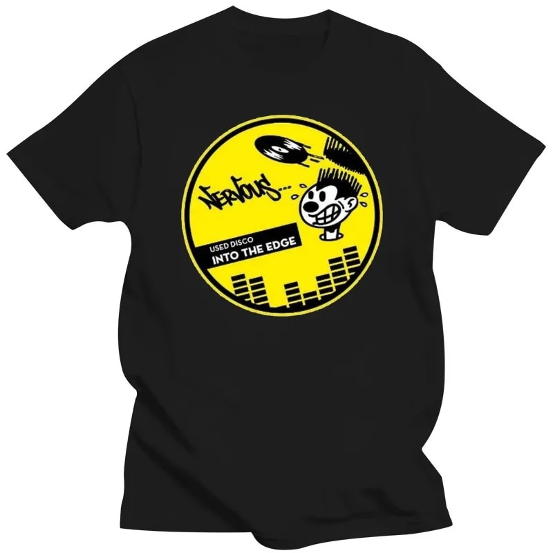 COD- Vintage Delicious Vinyl Logo Nervous Records T-Shirt Size S M L Xl 2Xl Brand Clothing Tee Shirt