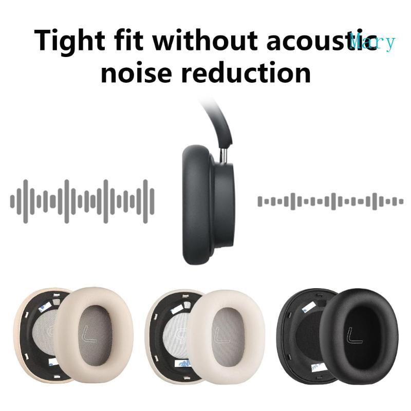 Mary Protein หนัง Earpads ง่ายเปลี่ยนสําหรับ LS880NB WH950NB หูฟัง Soft Ear Cushion ครอบคลุมสีอุปกรณ