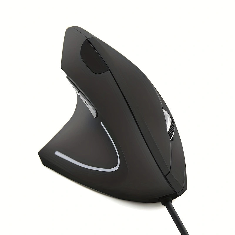 Vertical 5th Generation Left-Handed Wired Computer Accessory Mouse Ergonomic Design, BTS-911, Left-H