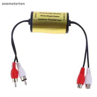 Rten Audio ตัวกรองเสียงรบกวน Suppressor Ground Loop Lsulator สําหรับรถยนต์และบ้านสเตอริโอ 2 ชาย, 2 หญิง N