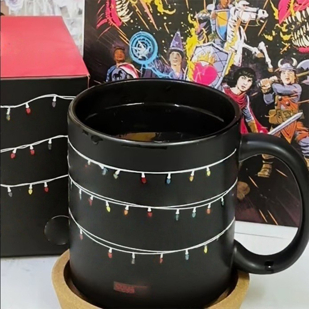 For Stranger Things Heat Sensitive Mug Water Cup Gift  11OZ