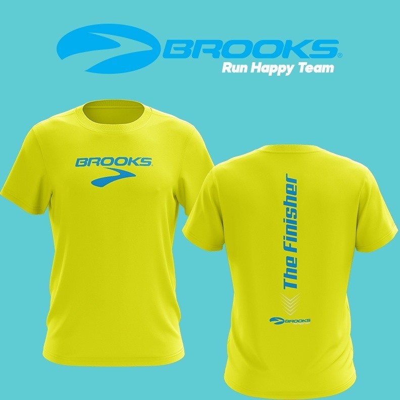 BROOKS THE FINISHER RUNNING เสื้อยืดกลางแจ้ง