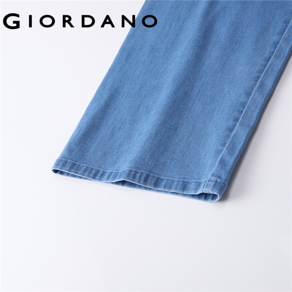 GIORDANO WOMEN Five-pocket mid rise jeans 13416336 ราคา ถูกที่สุด ดีลบีเคเค แกลเลอรีภาพที่ 7