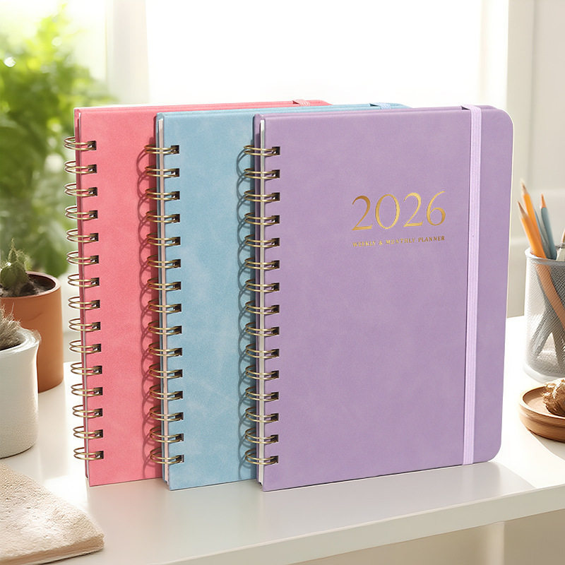 planner planner 2026 2026 หนังสือตารางหนังสไตล์ใหม่ a5 Teacher Plan Book One Grid Daily Solid Color 