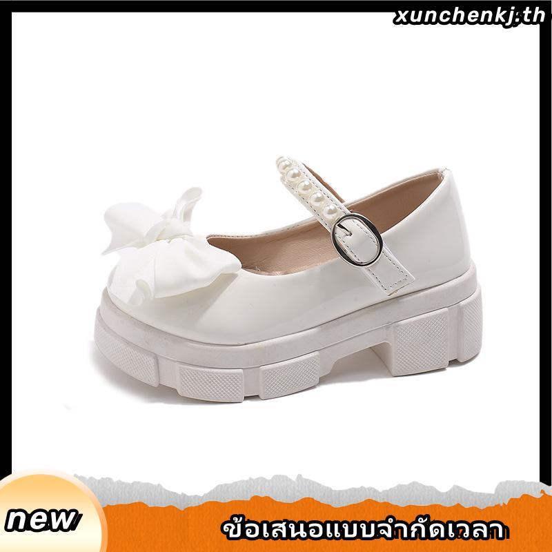V998 รองเท้าคัดชู เด็กผู้หญิง โบว์ หนัง PU แบบเงา สำหรับน้อง 3-8 ขวบ New พร้อมส่งในไทย C68 💕✨