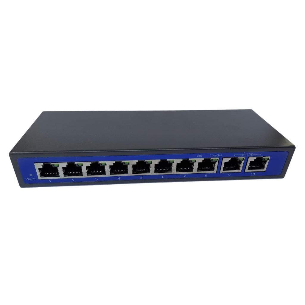 [Lszcx6l] 9 พอร์ต Power Over Ethernet PoE Switch 4,5+/7,8- รองรับ 12V 24V 48V ใหม่
