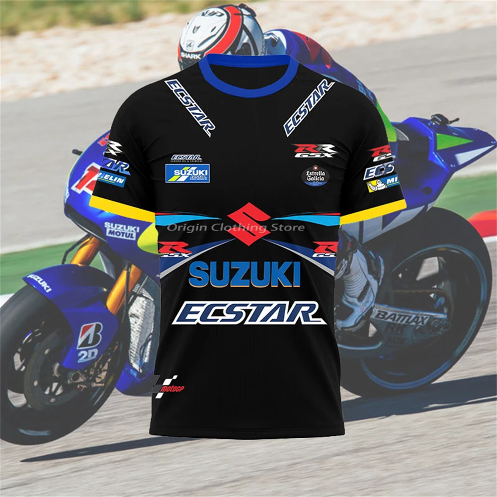 Suzuki RR GSX Motorcyclist Racing Team Sportswear Summer Top