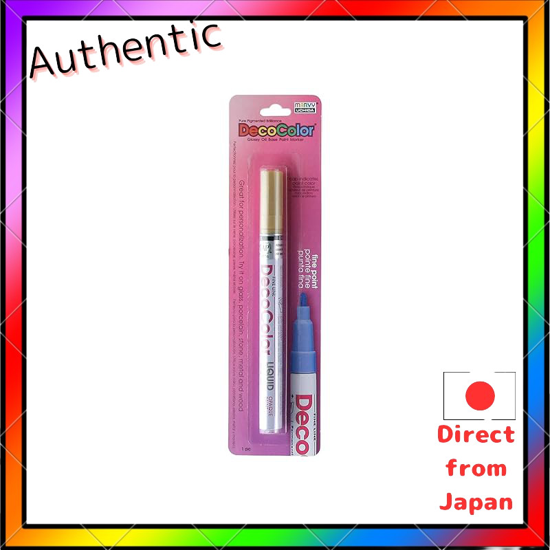 Uchida 200-C-GLD Marvy Deco Color Fine Point Paint Marker, Gold by UCHIDA [Parallel Import]
