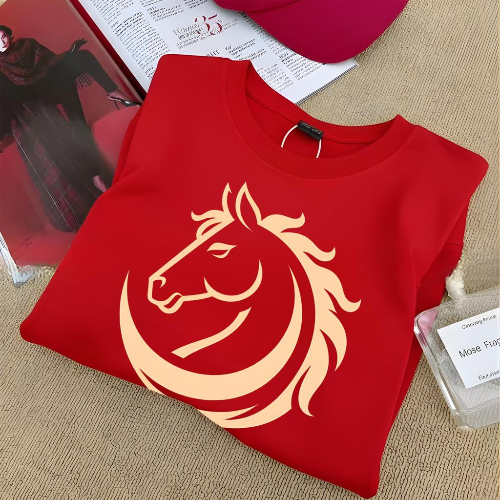 YOU-T🐆เสื้อแฟชั่น ใส่สบาย เสื้อยืดแขนสั้น ลาย เสื้อ