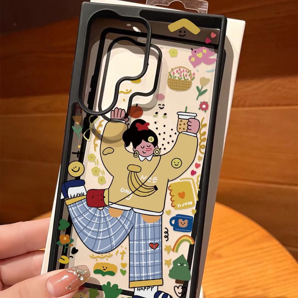 Girl เคสFor Samsung A05 A17 A07 A54 A16 A06 A55 A56 A35 A57 A15 A36 A14 A13 A12 A26 A34 A25 A37 S24 S25 FE S26 Ultra