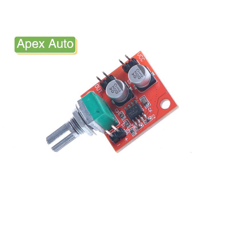 Apex Auto LM386 Electret ไมโครโฟนเครื่องขยายเสียง Gain 200 ครั้ง 3.7V-12V เดิม