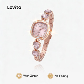 Lovito  นาฬิกาข้อมือควอตซ์ไล่สีสวยงาม LFA111062