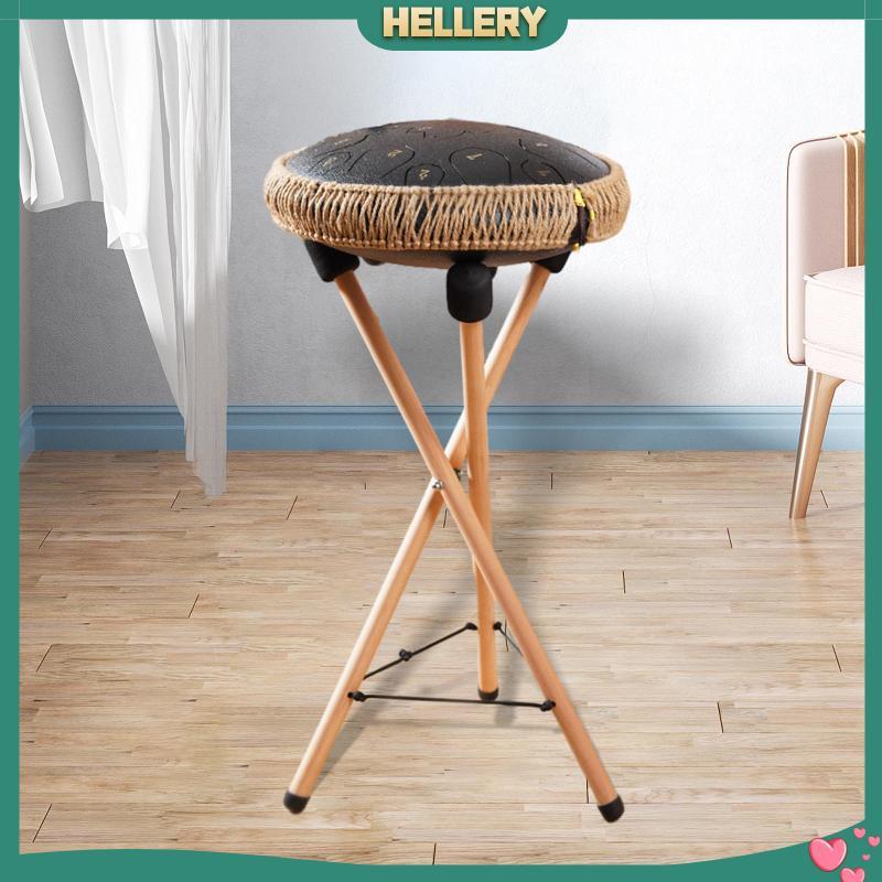 [HelleryTH] Ethereal Drum Stand 55 ซม. ปรับความสูงได้ Non Slip Handpan Drum Bracket สําหรับ
