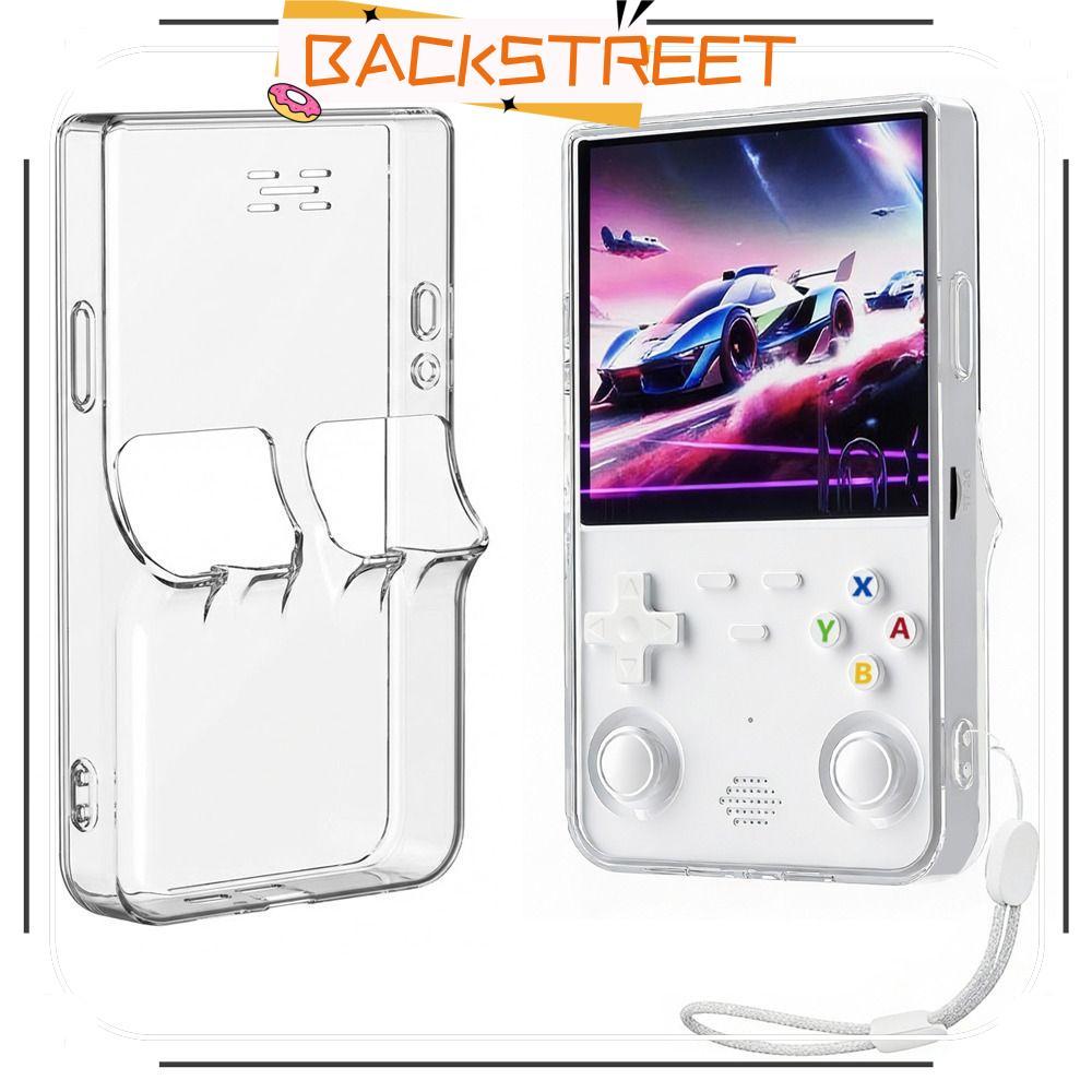 BACKSTAGEREAT ป้องกัน , TPU โปร่งใสเกมคอนโซล, Anti-Scratch กันกระแทกพร้อม Lanyard Sleeve Shell สําหร