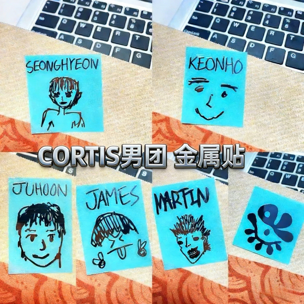 SGLink CORTIS Creative Cortis Transfer Sticker 3D โลหะการ์ตูนสติกเกอร์โทรศัพท์มือถือแท็บเล็ตโน้ตบุ๊ค