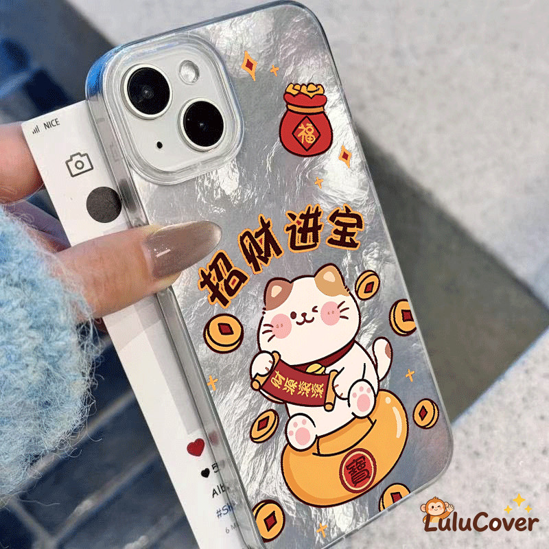 Lucky Cat สําหรับ OnePlus 13 13R 13S 13T 12 12R 11 11R 10T Ace 6 6T 5 3 3V 2 2V Pro Ultra Racing Nor