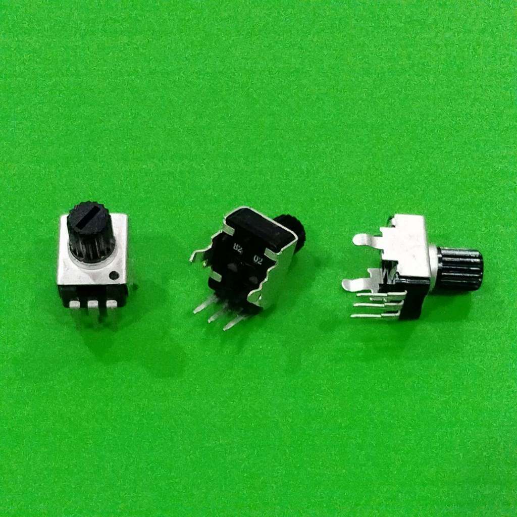 โพเทนชิโอมิเตอร์ Potentiometer วอลลุ่ม VR ปรับค่า RV09 Vertical 3 ขา B102 ถึง B504 #RV09 แนวตั้ง 8.5