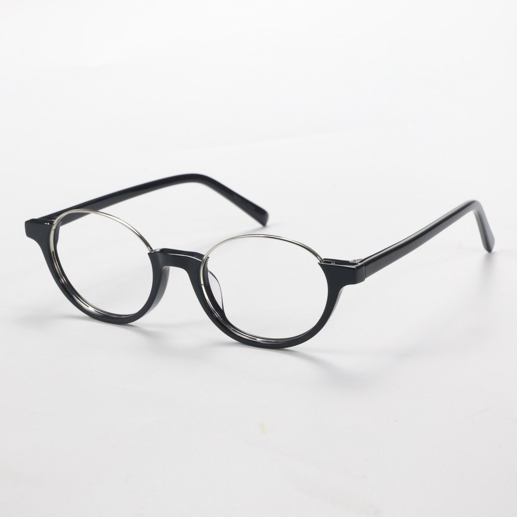 แว่นตาไทเทเนียมบริสุทธิ์ สำหรับสุภาพสตรี ป้องกันแสงสีฟ้า ออกแบบย้อนยุค - รูปที่ 5