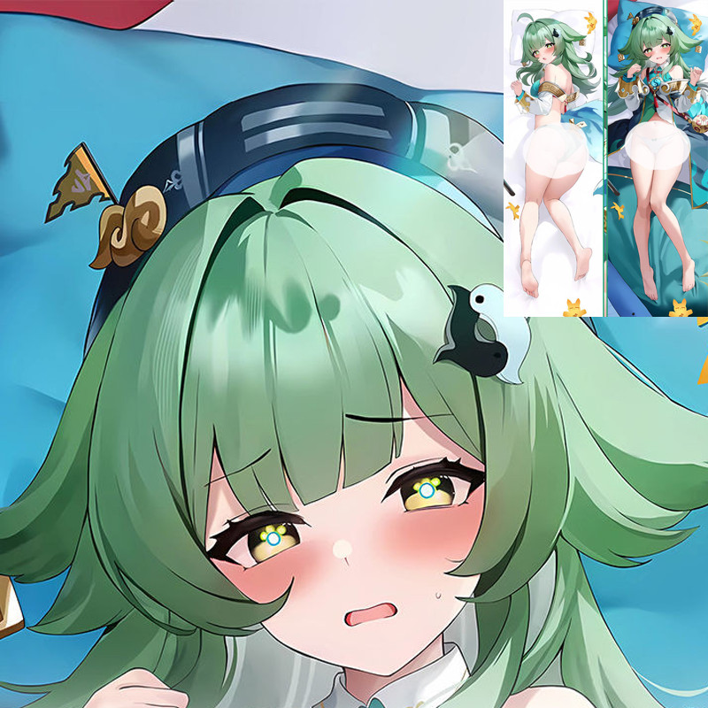 สินค้ารถไฟ Honkai Star HuoHuo HuoHuo อะนิเมะหมอนเต็มรูปแบบสองมิติ Otaku ที่กําหนดเองปลอกหมอนยาว