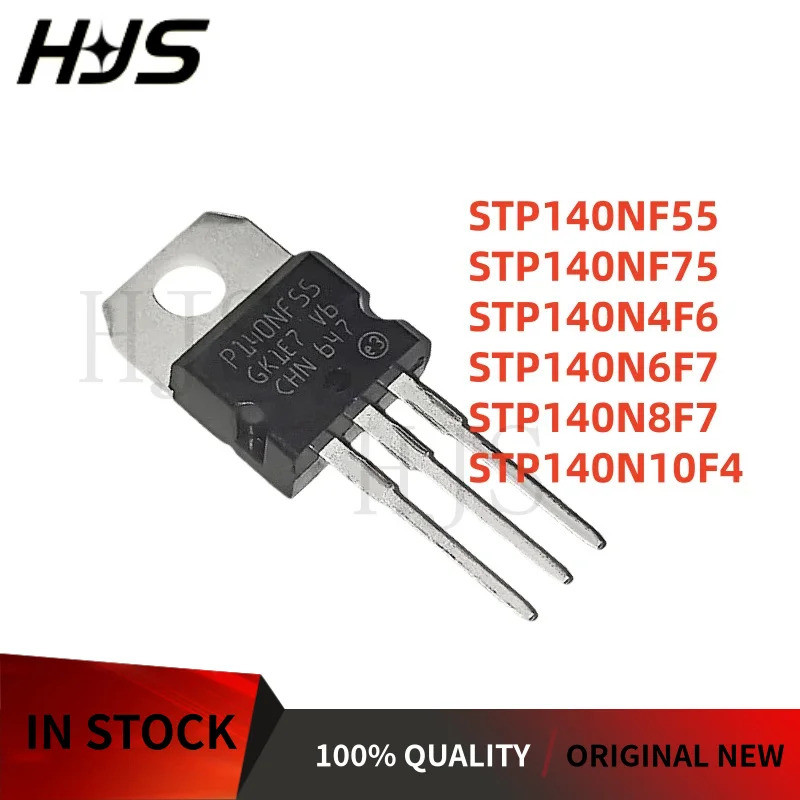 5PCS STP140NF55 STP140NF75 STP140N6F7 STP140N8F7 STP140N10F4 STP140N4F6 TO-220 Field Effect ทรานซิสเ
