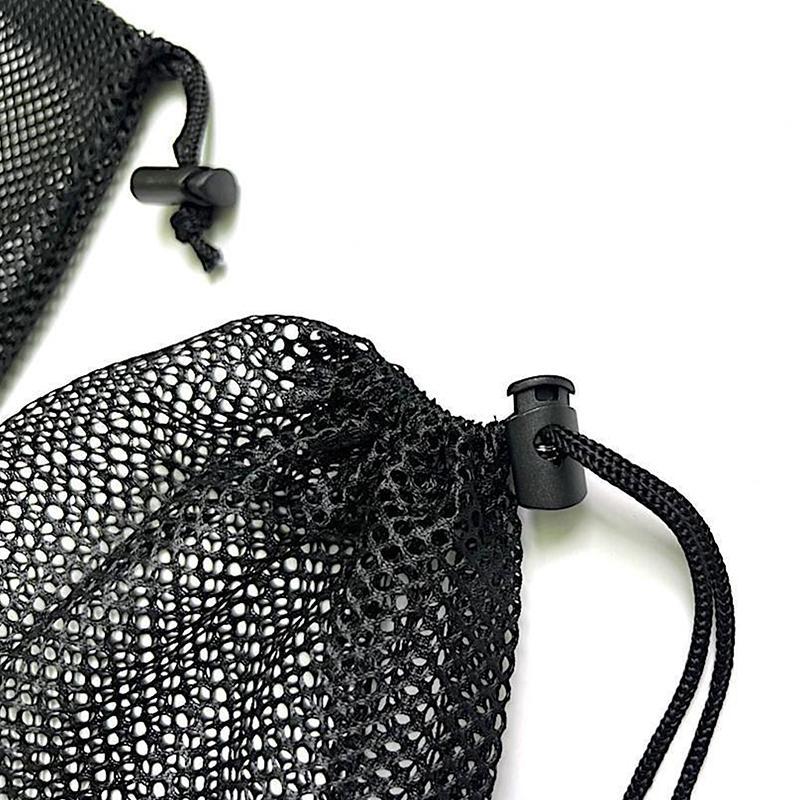 BBTH สีดําสีขาวตาข่าย Drawstring กระเป๋าเก็บกระเป๋าอเนกประสงค์ Home Travel กิจกรรมกลางแจ้งซักรีดกระเป๋า Stuff Sack Vary