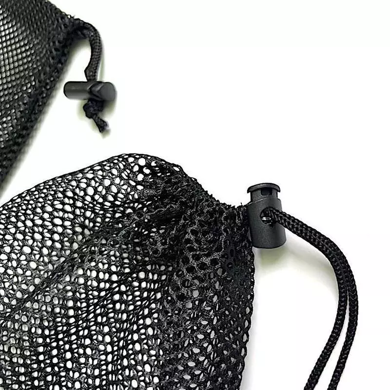 BBTH สีดําสีขาวตาข่าย Drawstring กระเป๋าเก็บกระเป๋าอเนกประสงค์ Home Travel กิจกรรมกลางแจ้งซักรีดกระเป๋า Stuff Sack Vary