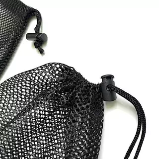 BBTH สีดําสีขาวตาข่าย Drawstring กระเป๋าเก็บกระเป๋าอเนกประสงค์ Home Travel กิจกรรมกลางแจ้งซักรีดกระเป๋า Stuff Sack Vary