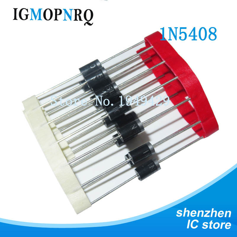 20 ชิ้น IN5408 1N5408 3A 1,000V DO-27 ไดโอดเรียงกระแส