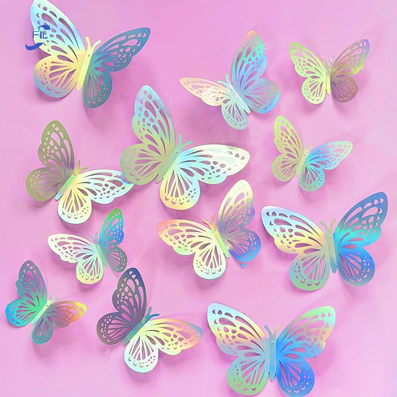 FIL ใหม่ 12 ชิ้นเค้กวันเกิดแฮปปี้ Topper Rose Gold ประเภทพับเด็กเค้ก Topper ขนมตกแต่ง Baby Shower ของขวัญ - รูปที่ 3