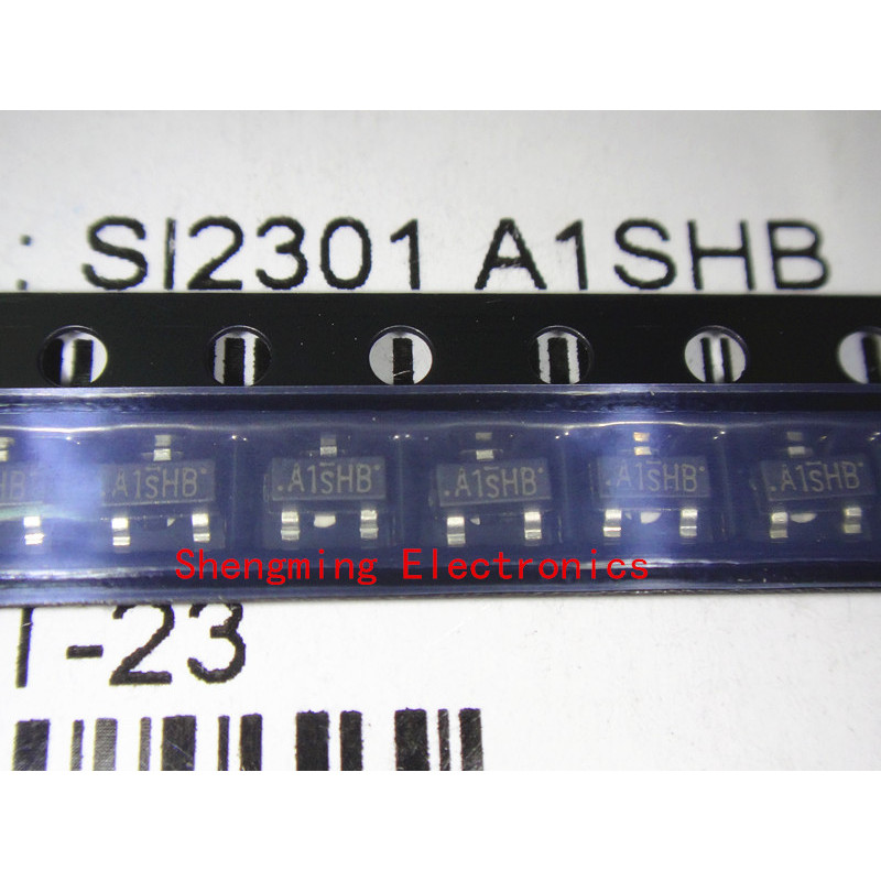 1000 ชิ้น SI2301DS SI2301 A1SHB SOT-23 ทรานซิสเตอร์ Mosfet