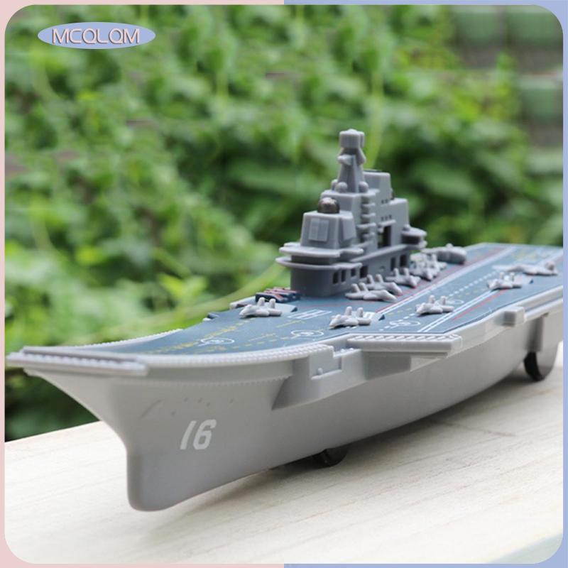 [mcqm] 4D Model Aircraft Carrier Toy Submarine, โมเดลพลาสติก Warships Ship Kits, โมเดลเรือกองทัพเรือ