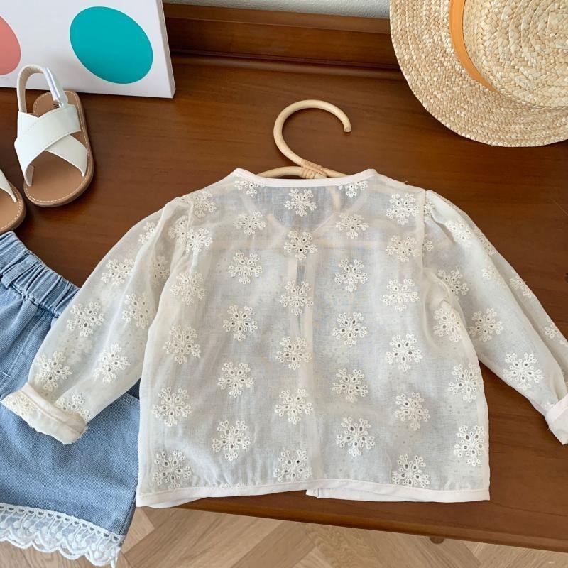 เสื้อเครื่องปรับอากาศ jacquard สําหรับเด็กผู้หญิง 0-6 ปี o 女童提花 Avident interfaceed 0-6 ปีหญิงทารกสี