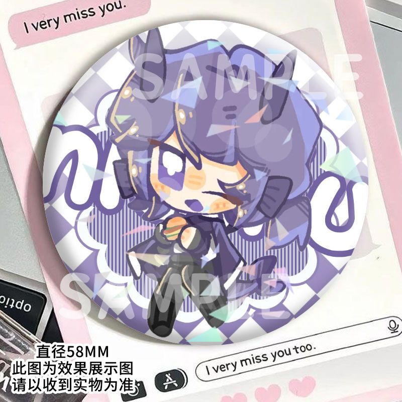 เข็มกลัด Rhythm Box สีเทาและJevin Pinki ออกแบบสำหรับการตกแต่ง ทำจากแผ่นเหล็กเคลือบสี