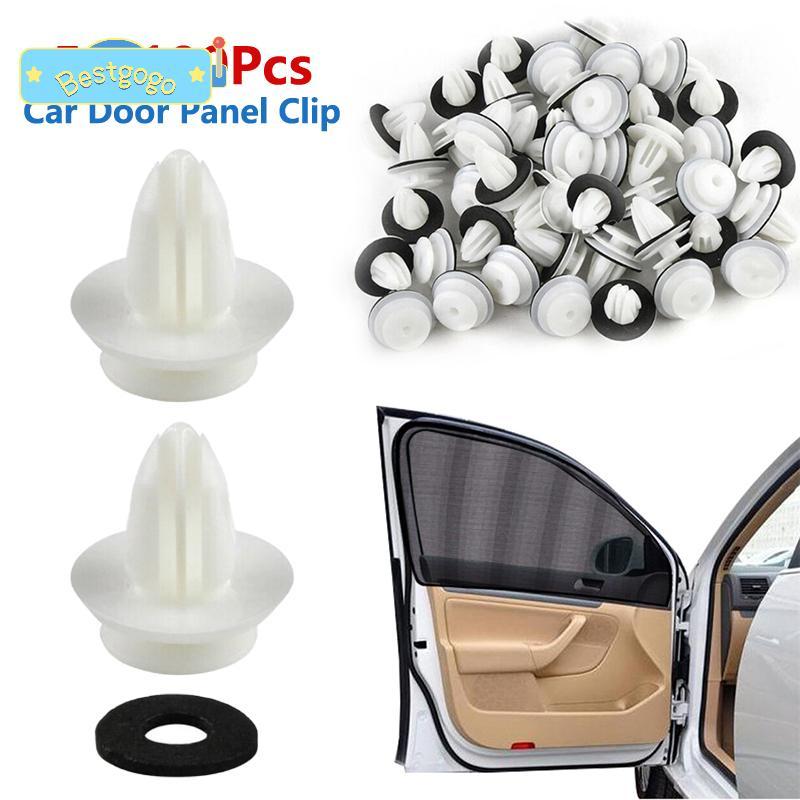 [Bestgogo-t] 50/100 ชิ้นแผงประตูรถ W/แหวนซีล Auto Vehicle Retainer Fastener คลิปกันชนรถ Push Pin Rivet แผงประตูคลิปบอร์ด