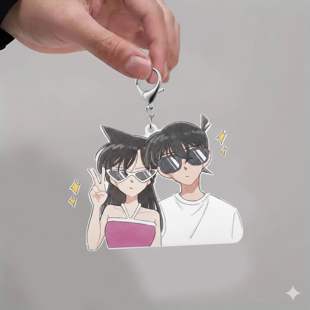 พวงกุญแจคู่ " Shinichi Kudo & Ran Mori "