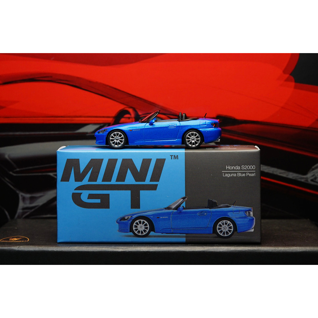 [คลังสินค้าพร้อม] สต็อกพร้อมใหม่เอี่ยม!MINI GT 1: 64 S2000 Type S CR Rio Blue Alloy Car Model!ราคา ¥