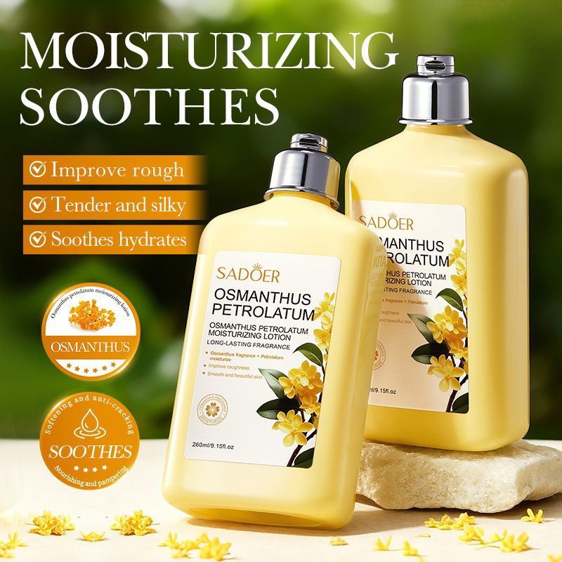 มอยเจอร์ไรเซอร์ SADER Osmanthus Vaseline Moisturizer 260ml Hydrating Moisturizing Body Lotion DK5U