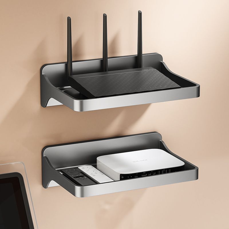 Router Storage Router การเจาะ-ฟรี Placement Rack wifi กล่องเก็บ Wall Shelf TV Top Box Bracket ติดผนัง