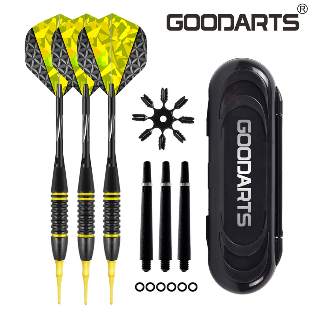 GOODARTS Knight Dart Set Soft Darts Professional Electronic Darts Black Carved Shaft darts