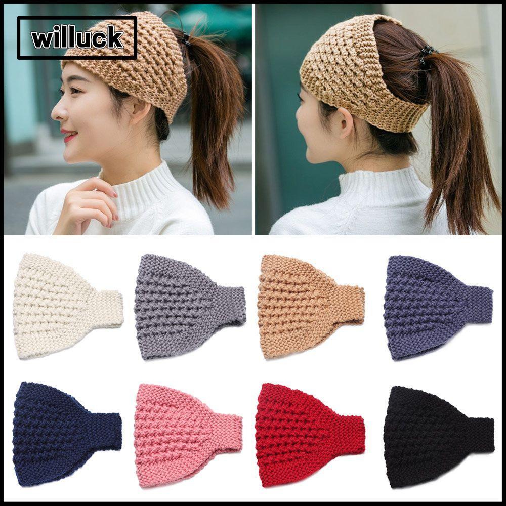 WILLUCK อุ่นหมวก Warm Headwear ผ้าพันคอสําหรับสาวถัก Turban