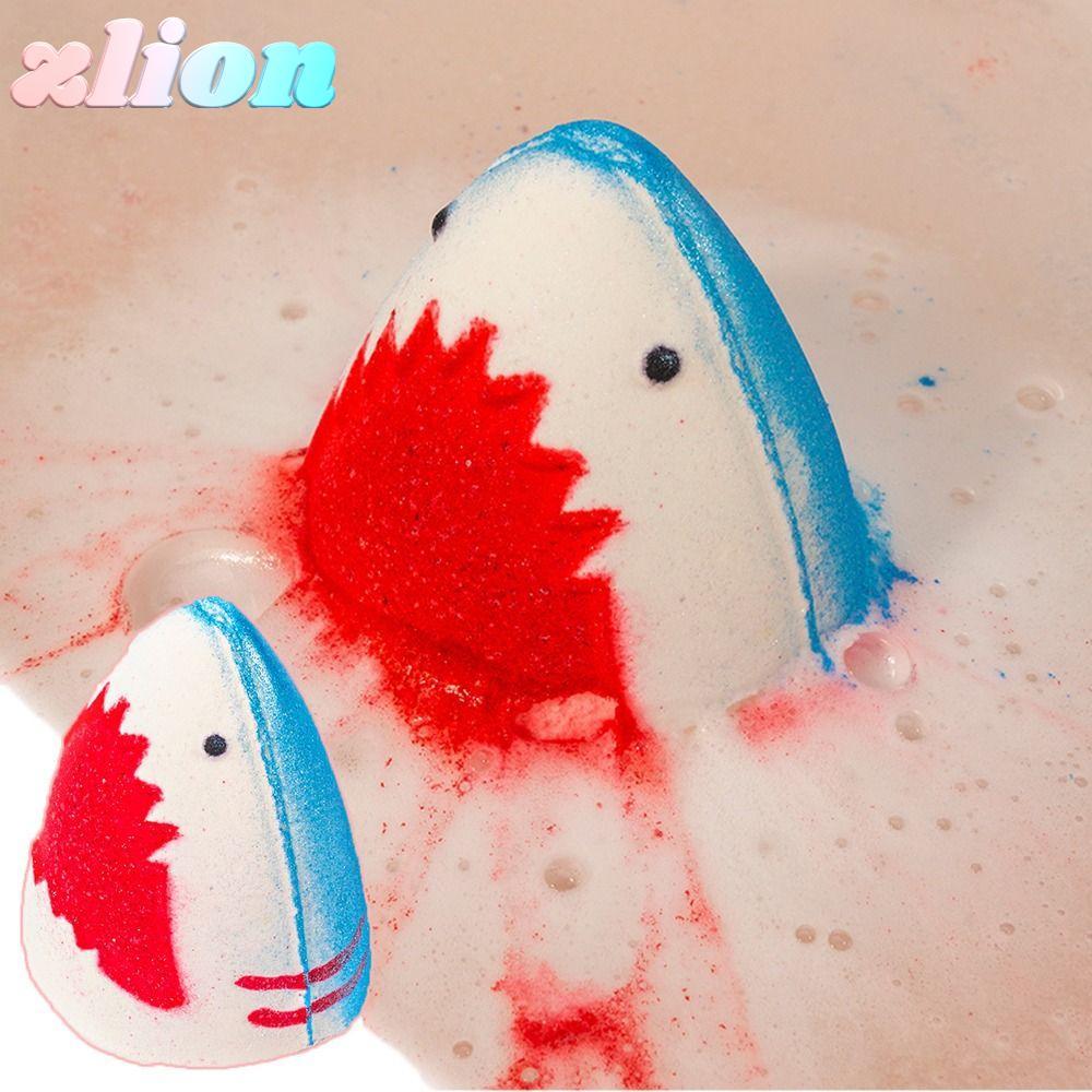 ZLION Jaws Bath Bomb, Shark รูปแบบน่ารักสี Shark Bath Bomb, ธรรมชาติ Delightful กลิ่นสัตว์ทะเล Bubbl