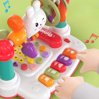 Berma Baby เปียโนเพื่อการศึกษา กดได้ มีเสียงเพลง มีไฟ กระตุ้นพัฒนาการ ของเล่นเด็ก